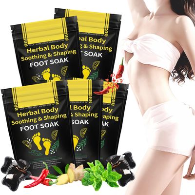 25PCS Herbal Body Detox Foot Soak Beads, Detox &amp; Shaping Cleansing for Men and Women, Daily Rebody Body Detoxingherbs Foot Soak Beads for a Relaxing and Soothing Experience (5 Pack /25 PCS)