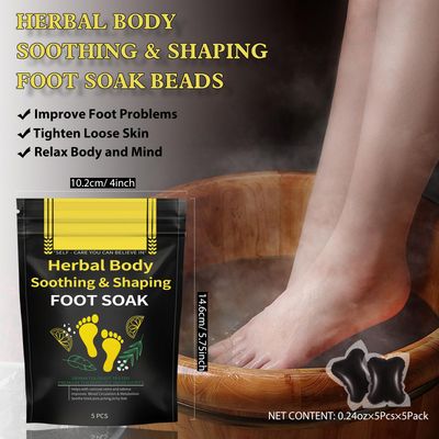 25PCS Herbal Body Detox Foot Soak Beads, Detox &amp; Shaping Cleansing for Men and Women, Daily Rebody Body Detoxingherbs Foot Soak Beads for a Relaxing and Soothing Experience (5 Pack /25 PCS)