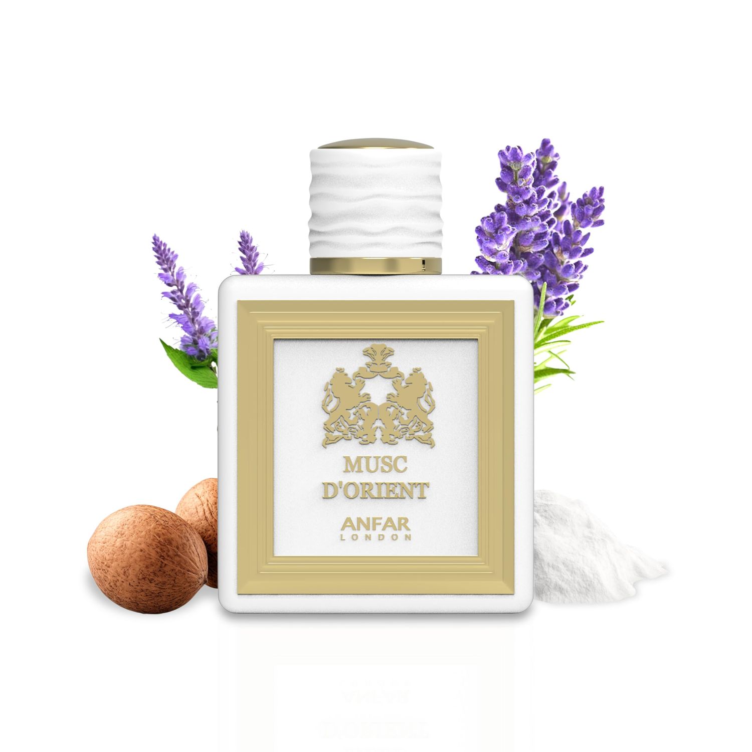 ANFAR LONDON MUSC DOrient Perfume Unisex Extrait de Parfum, 3.4 fl oz, Notes of Pink Pepper, Nutmeg, Saffron, Patchouli,FOR MEN &amp; WOMEN,100ML