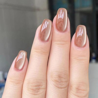 Cat-eye Press On Nails Kit - 24 Luxury Soft Gel Acrylic False Nail Press On Nails with Nail Glue, Reusable Fake Nails Kit