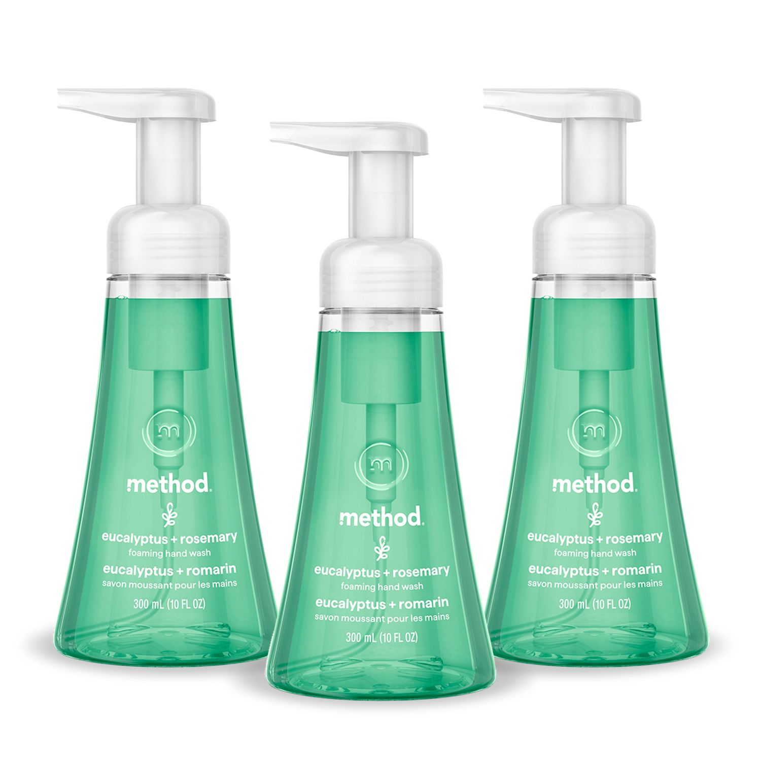 Method Foaming Hand Wash, Eucalyptus Rosemary, 10 fl oz, 3 pack