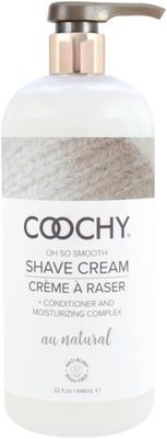 Coochy Intimate Shaving Cream | Shave Conditioner &amp; Moisturizer for Face &amp; Body | Ideal for Sensitive Skin Care, Anti-Bump | Au Natural,32 oz