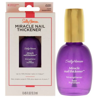 Sally Hansen Miracle Nail Thickener, Nail Strengthener, Includes Calcium and Ceramic Gel Formula