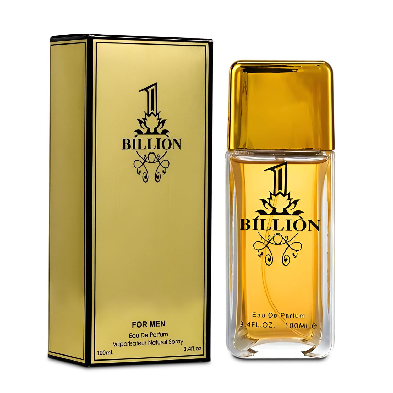 AFLUXE Mens Cologne 1 Billion- Eau De Toilette Spray Perfume Fresh Scent 3.4 Fl Oz Daily Used