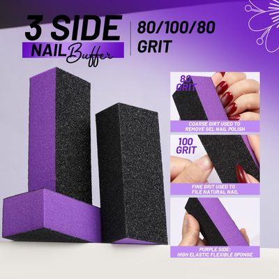 FANDAMEI Nail Care Kit, Nail Buffers and Files, Nail Cuticle Tools Kit, Nail Manicure Tools, Finger Nail File Set, Nail Buffer Block, Nail Cuticle Nippers, Ingrown Toenail Tools, Nail Care Tool Kit