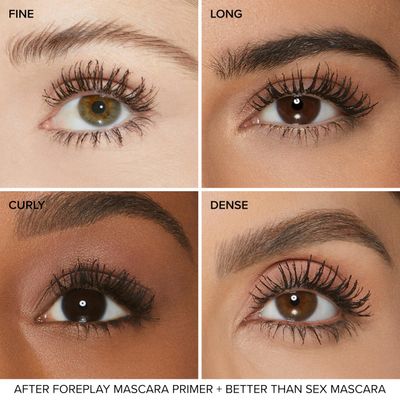 Too Faced Better Than Sex Foreplay Mascara Primer | Long Lasting Volumizing, Travel Size, 0.13 Fl Oz, Black