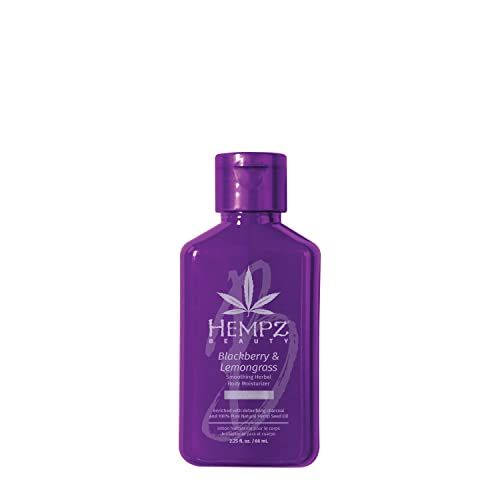 Hempz Body Lotion - Blackberry &amp; Lemongrass Daily Moisturizing Cream, Shea Butter Hand and Body Moisturizer - Hemp Lotion - Skin Care Products, Hemp Seed Oil - Mini, 2.25 oz.