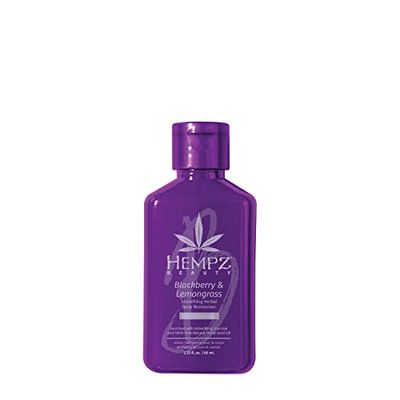 Hempz Body Lotion - Blackberry &amp; Lemongrass Daily Moisturizing Cream, Shea Butter Hand and Body Moisturizer - Hemp Lotion - Skin Care Products, Hemp Seed Oil - Mini, 2.25 oz.