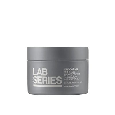 Lab Series Mens Grooming Cooling Shaving Cream with Menthol &amp; Shea Butter- Hydrates &amp; Protects Skin from Irritation - Skin Care for Men, 6.4 Ounce