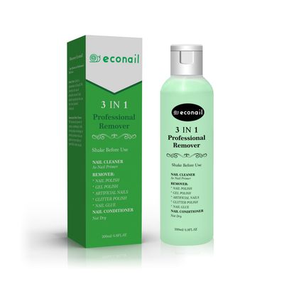 Econail Acetone Nail Polish Remover, Gel Nail Polish Remover Easy Peel, Nail Glue Remover Natural Formula for Nail Moisturizing &amp; Care, Acrylic Dip Powder Nails Remover for Home Salon(6.8 FL.Oz.)