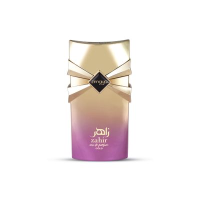 zimaya Zahir Gold Eau De Parfum for Women - A Vibrant, Floral Fragrance with Pear, Rose &amp; Cedar Notes, 3.4 Fl. Oz