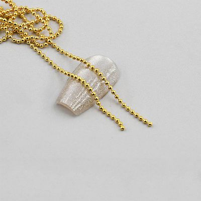 100cm Gold Silver 3D Rhinestone Decorations Steel Ball Chain Nail Accessories Nail Chains Ornaments Art Studs for Manicure Decoration Gold Charms DIY 2025 Style Metal Art Jewelry 1.0mm