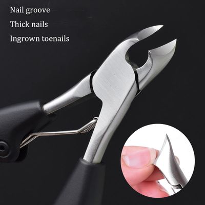 Podiatrist Toenail Clippers, Professional Thick &amp; Ingrown Toe Nail Clippers for Seniors &amp; Men, Pedicure Clippers Toenail Cutters &amp; Super Sharp Curved Blade Grooming Tool