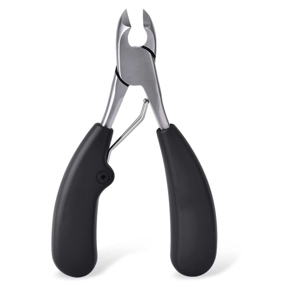 Podiatrist Toenail Clippers, Professional Thick &amp; Ingrown Toe Nail Clippers for Seniors &amp; Men, Pedicure Clippers Toenail Cutters &amp; Super Sharp Curved Blade Grooming Tool