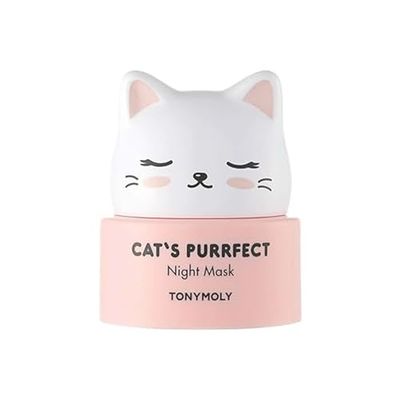 TONYMOLY Cats Purrfect Night Sleeping Mask, Strengthen and Soften Skin Overnight, Hydrating Skincare Mask, 50 g.