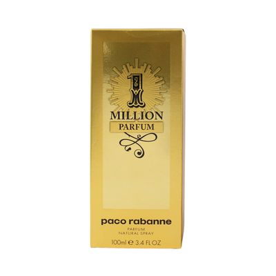 Paco Rabanne One Million for Men Parfum Natural Spray, 3.4 Ounce