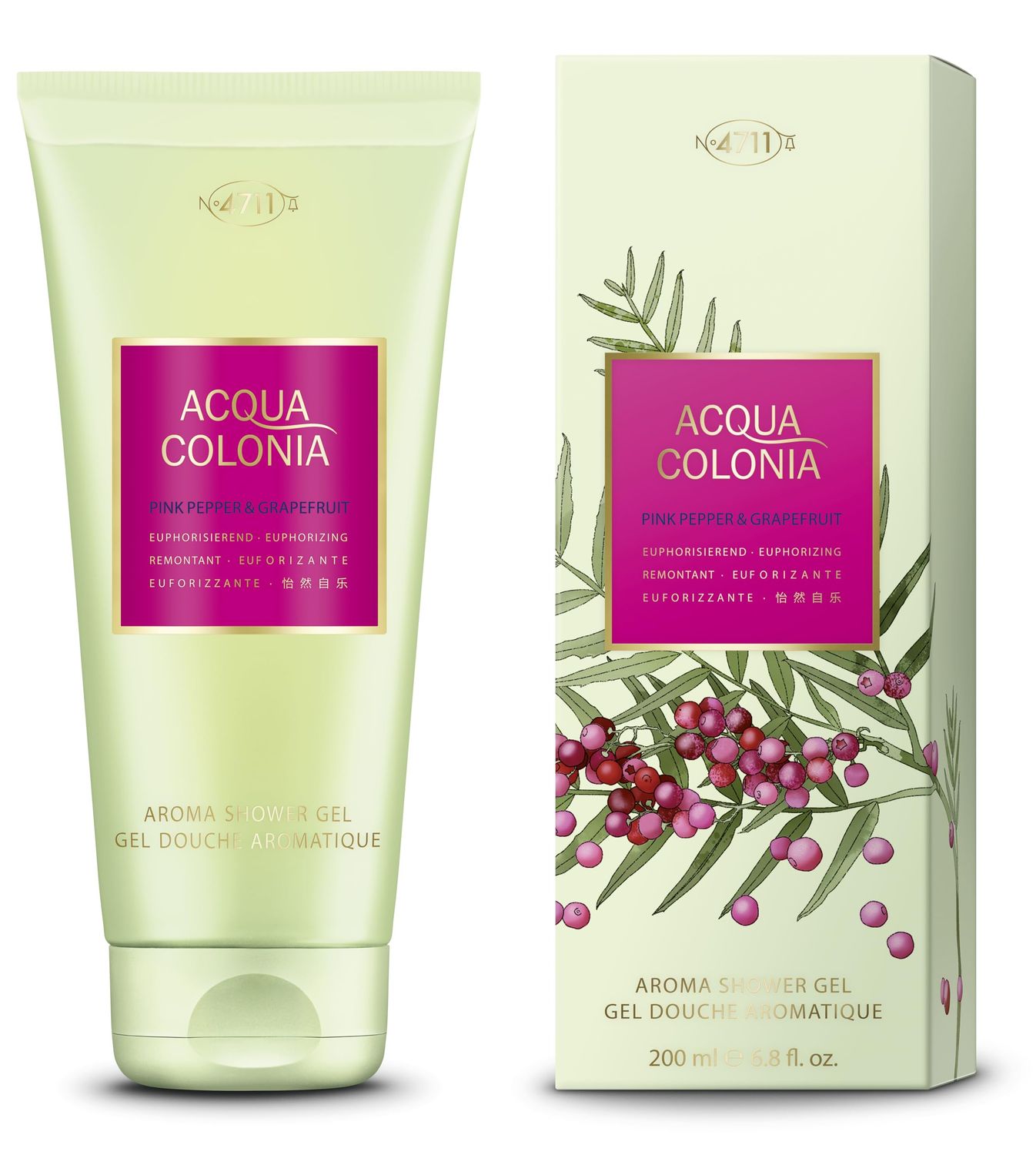 4711 Acqua Colonia Pink Pepper and Grapefruit by Muelhens for Unisex - 6.8 oz Shower Gel