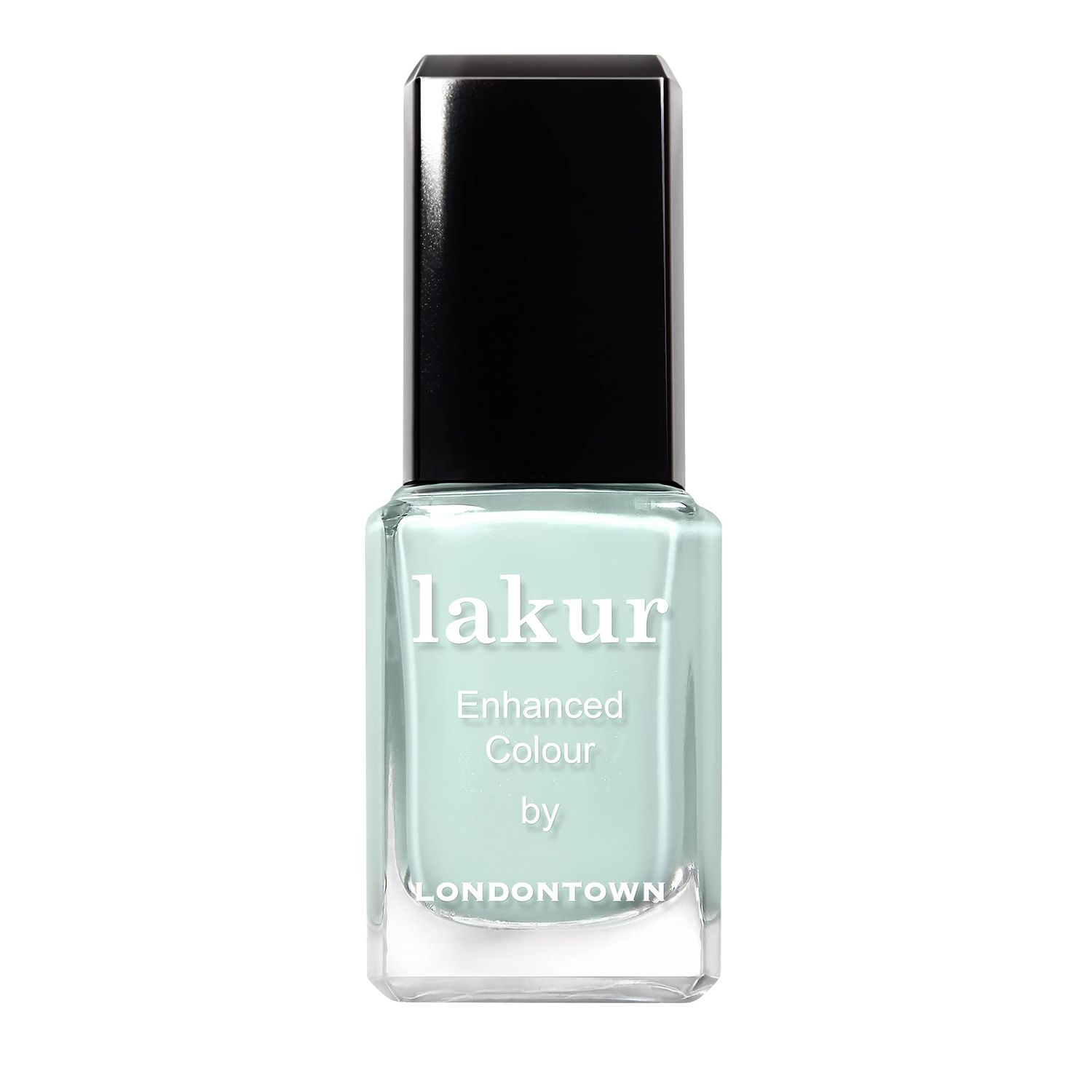 LONDONTOWN lakur Nail Polish - Chip-Resistant, Non-Toxic, Conditions &amp; Hydrates Nails | Glossy Cool Green, Mint No Chip, .40 fl oz