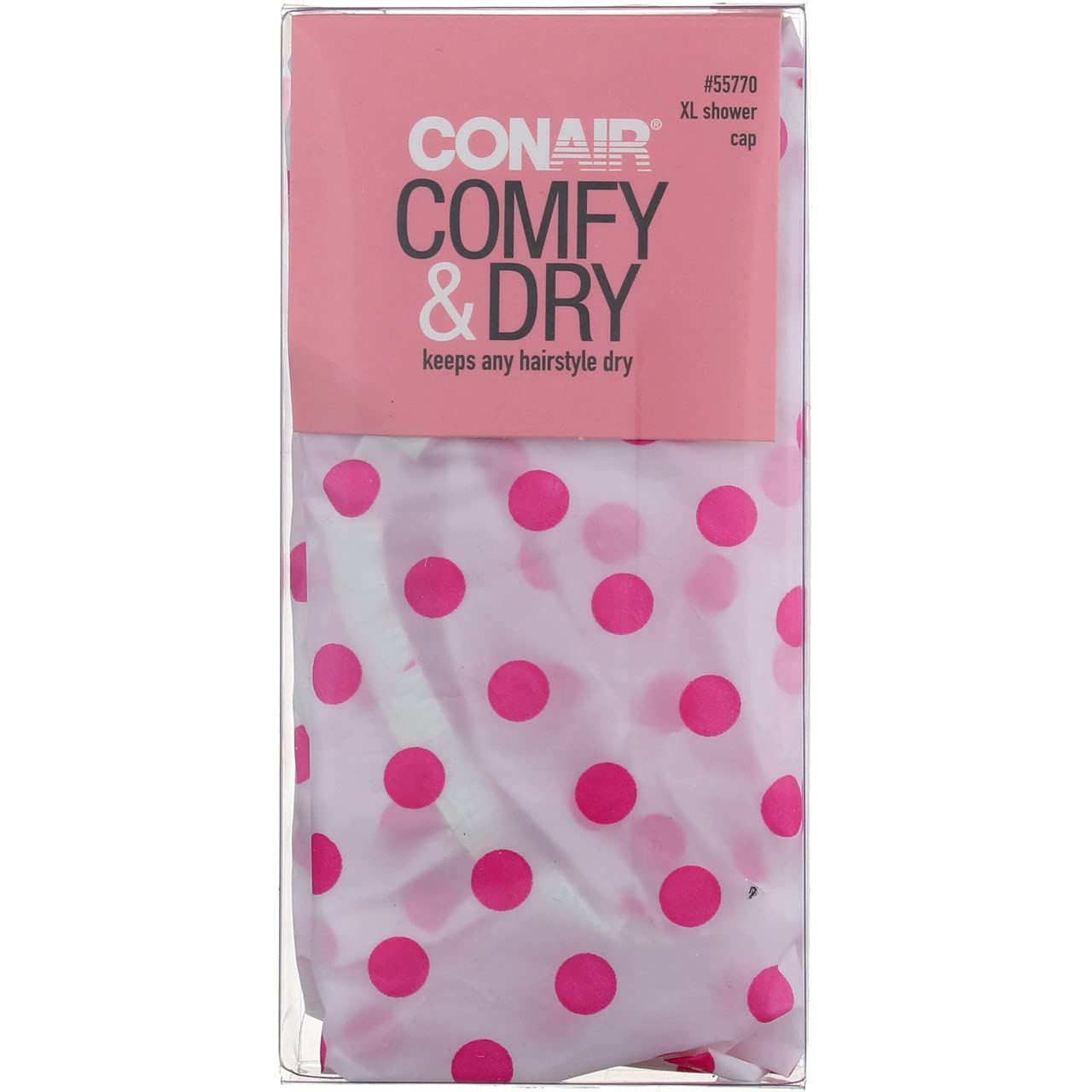 Conair Printed XL Shower Cap, Keeps Hair Dry