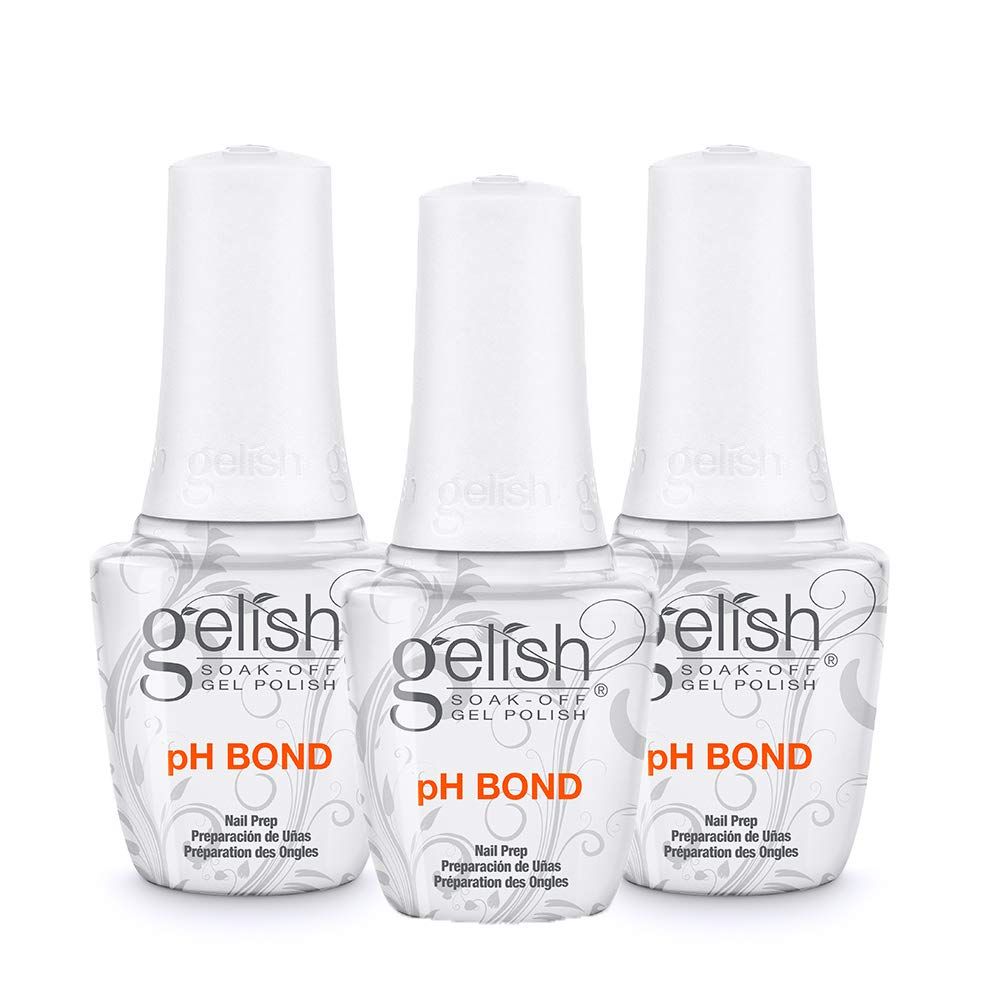 Gelish 3-Pack pH Bond - Nail Prep &amp; Enhancer for Long-Lasting Polish. Strengthens, Balances pH, &amp; Improves Adhesion. Perfect for Gelish Gel Polish &amp; Manicure Kits