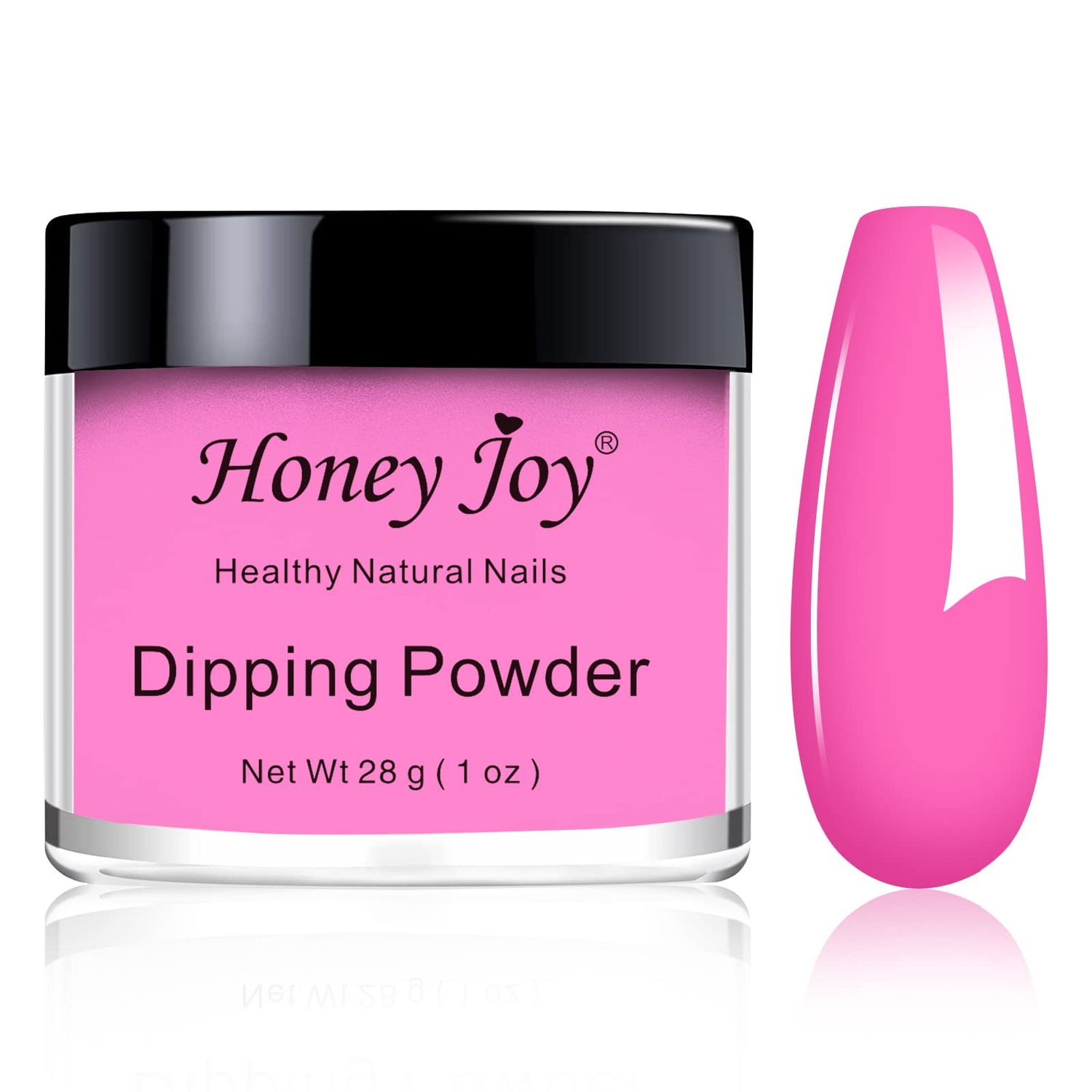 28g/Box Dark Pink Dipping Powder Without Lamp Cure Nails Dip Powder Gel Nail Color Powder Natural Dry (no.34)