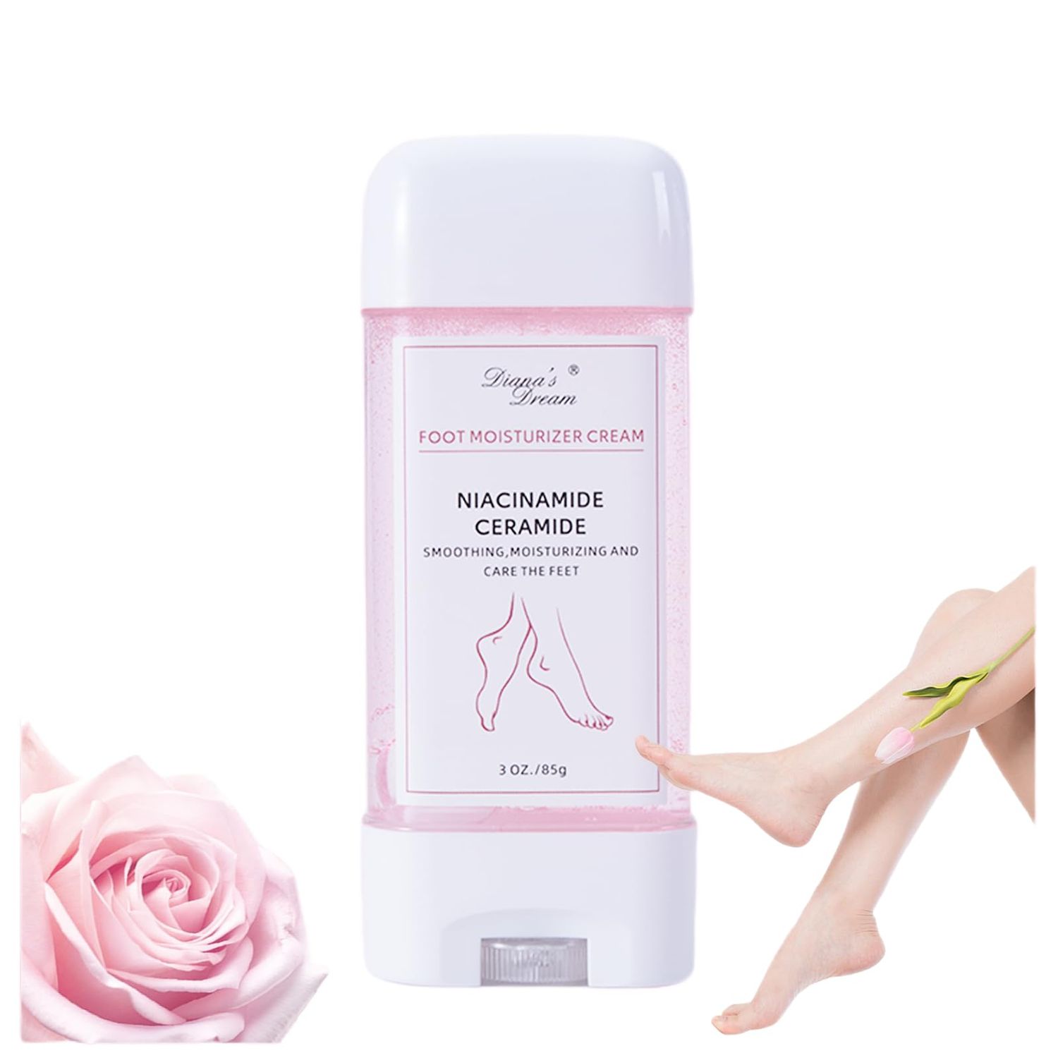 DIANAS DREAM Cracked Foot Repair Ultra-Hydrating Foot Cream Moisturizer, 3oz Skin Care Lotion, Foot Moisturizer for Dry Skin, Skin Healing Ointment Heals and Moisturizes for Healthy Feet