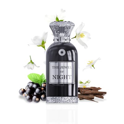 ANFAR LONDON The Jewel of Night Extrait de Parfum, Unisex Fragrance, Luxurious Floral &amp; Woody Notes, Long-Lasting Scent, Elegant &amp; Bold Fragrance for Men and Women, Premium Perfume