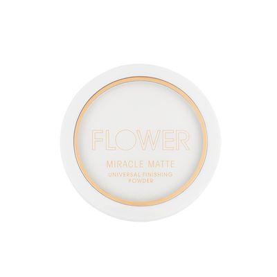 FLOWER BEAUTY By Drew Barrymore Miracle Matte Finishing Powder - Smoothing &amp; Ultrafine Silky Formula Makeup Finishing Powder, Flatters all Skin Tones with Matte Finish, Includes Mirror &amp; Sponge (Un...