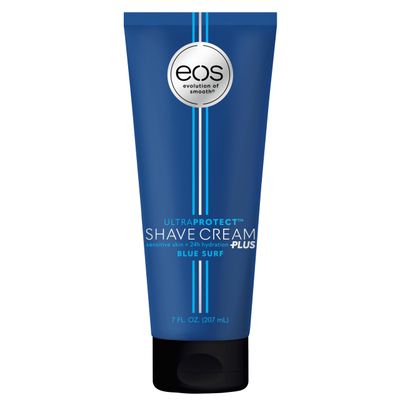 eos UltraProtect Mens Shave Cream- Blue Surf, 24-Hour Hydration, Non-Foaming Formula, 7 fl oz
