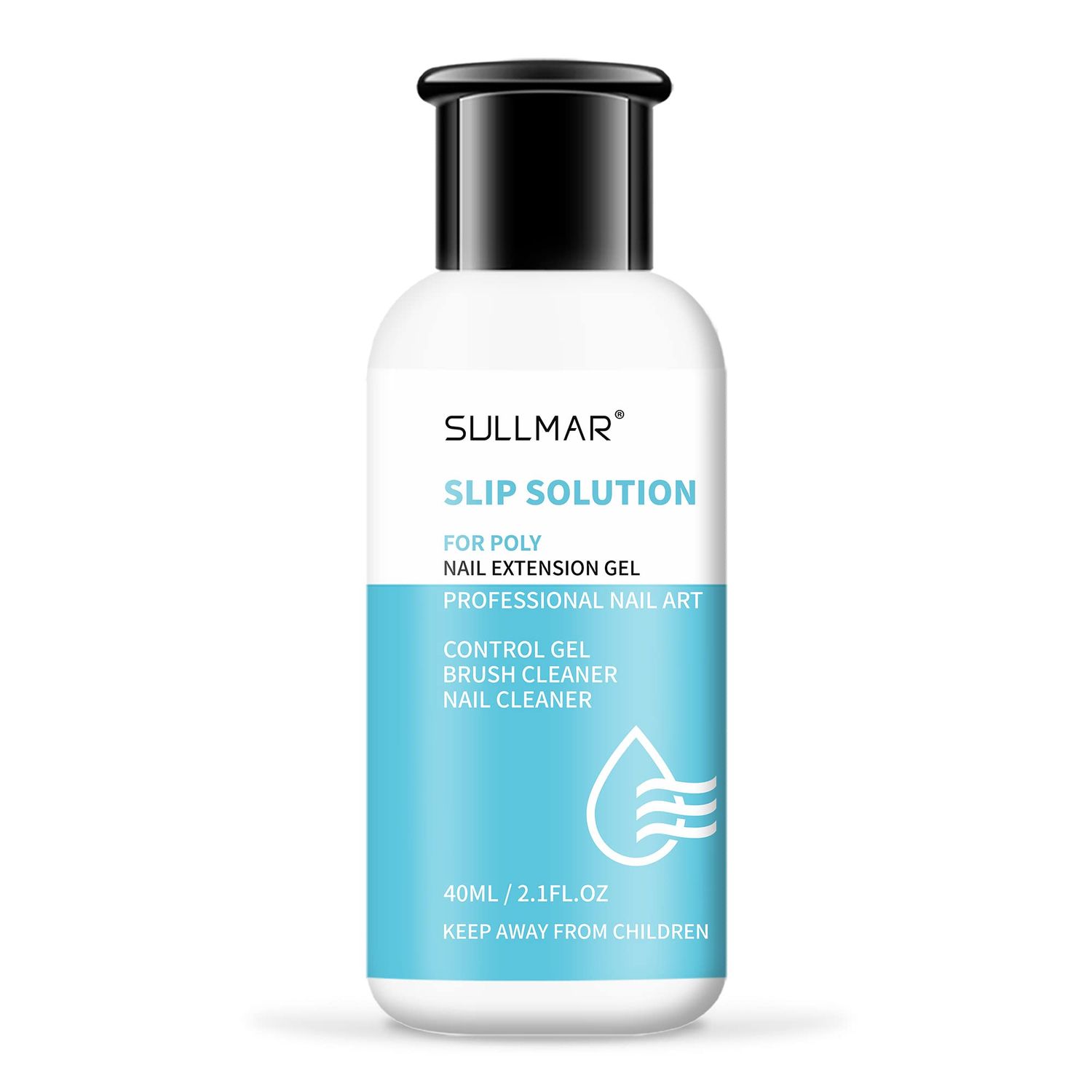 SULLMAR Slip Solution Liquid Poly Nail Gel Slip Solution for Poly Nail Gel Nails Slip Solution 1.35FL.OZ