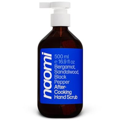 Naomi After-Cooking Hand Scrub | Odor Neutralizing &amp; Exfoliating Hand Wash | Hand Soap For Home Cooks (Bergamot &amp; Black Pepper)