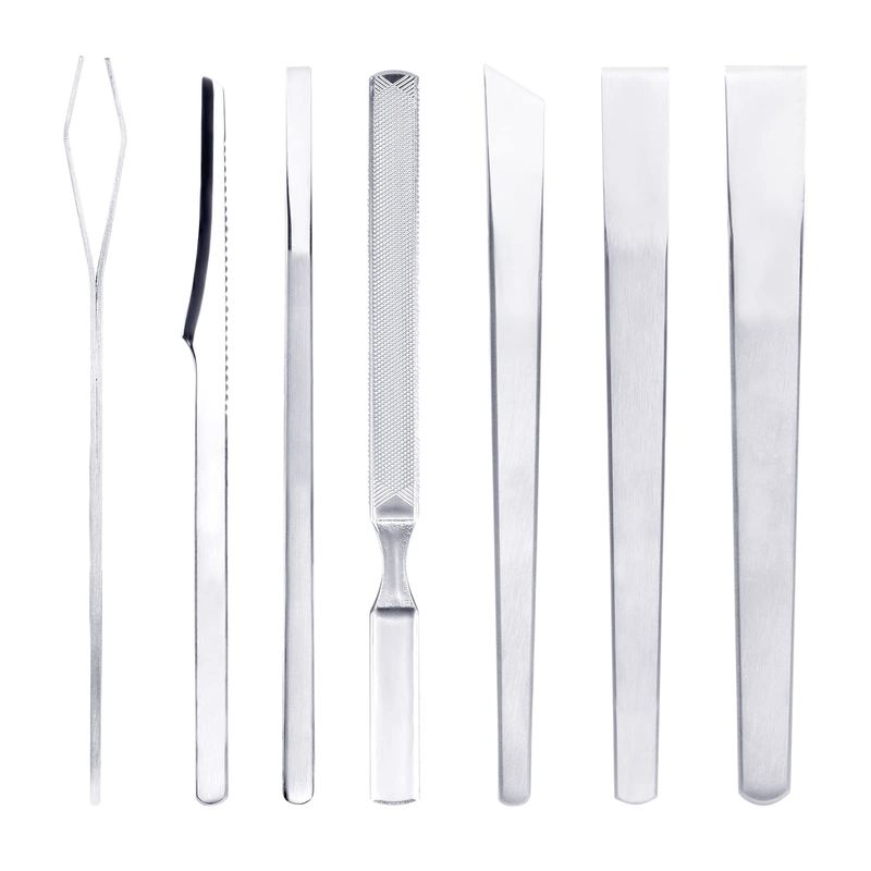 Ajiivao Pedicure Knife Set-7pack, Ingrown Toenail Knife Tools with Portable PU Storage Bag, Superior Steel Nail Knives Cuticle Remover, Professional Foot Repair Kit for Dead skin and Calluses