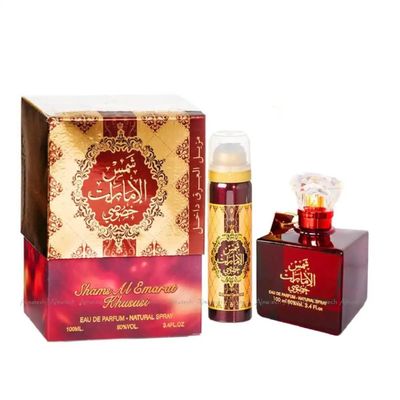 Ard Al Zaafaran. Al Emarat Khususi for Unisex 2Pc Set (3.4 Ounce Edp Spr 1.6 Ounce Deo Spr)