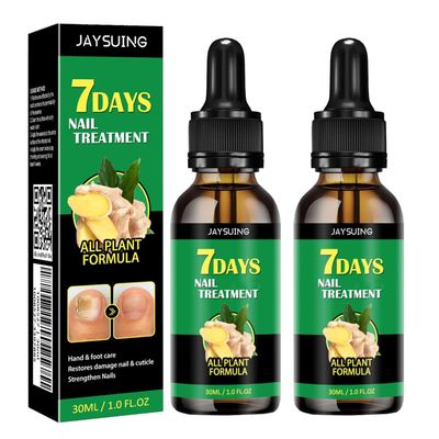 2PCS Nail Treatment, Ginger Nail Growth Serum, Ginger Nail Growth and Strengthener, Nail Treatment,Ginger Cuticle Care Oil for Nails