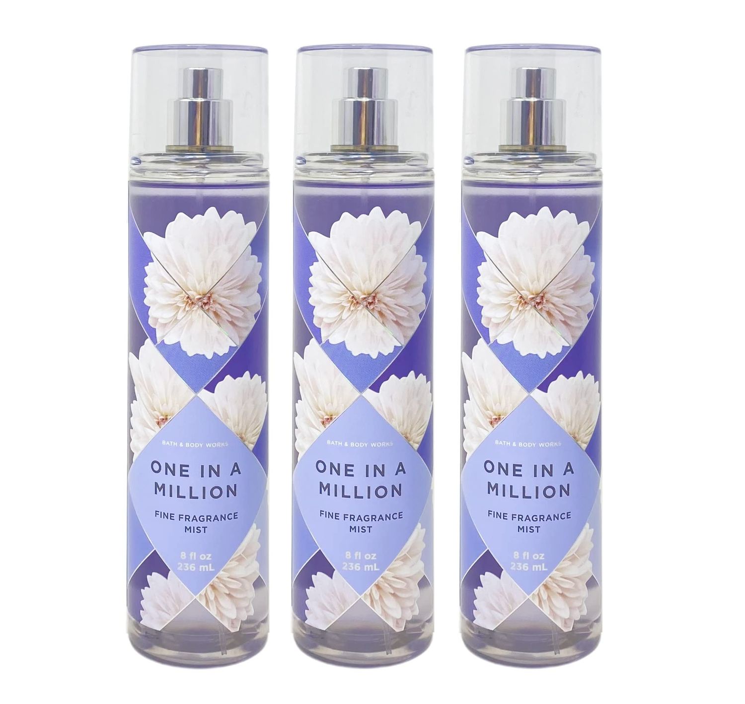Bath &amp; Body Works One In A Million 3 Pack Fine Fragrance Mist Set - Full Size
