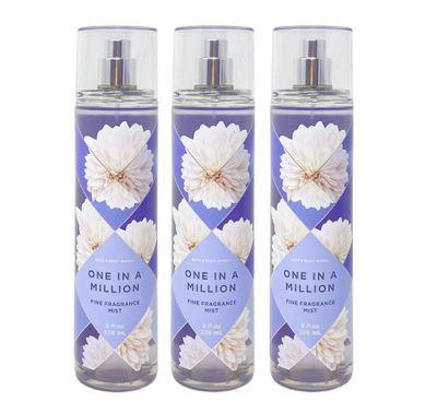 Bath &amp; Body Works One In A Million 3 Pack Fine Fragrance Mist Set - Full Size