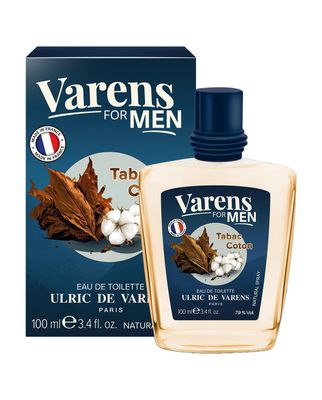 Ulric de Varens Tabac Coton - Eau De Toilette for Men - Refined, Indulgent, Delicious Scent - Notes of Rum, Tobacco &amp; Cedar - 3.4 Fl Oz