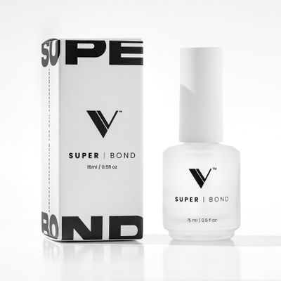 V Beauty Pure Super Bond Nail Primer - Long-Lasting &amp; Low-Odor Nail Prep Bond Primer for Nail Polish, Gel &amp; Acrylic - Nail Care Product for Professional Salons &amp; Home Manicures &amp; Pedicures, 15 ml