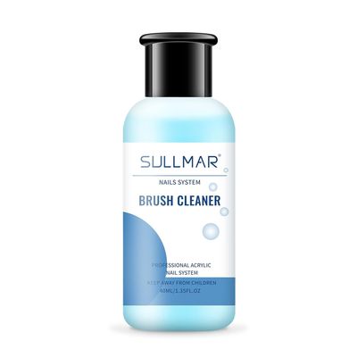 SULLMAR Nail Art Brush Cleaner &amp; Restorer Quickly Clean Gel Nail Brushes Nail Brush Preserver for Any Nail Art Brush DIY Salon at Home 1.35fl.oz