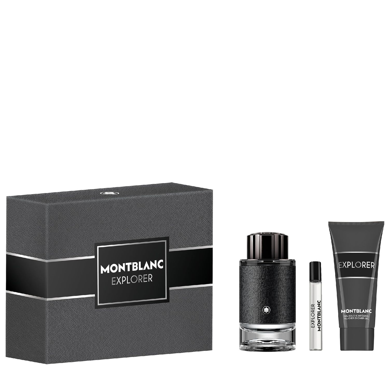 Mont Blanc Explorer by Mont Blanc for Men - 3 Pc Gift Set 3.3oz EDP Spray, 7.5ml EDP Spray 3.3oz Shower Gel