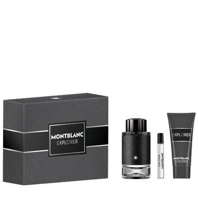 Mont Blanc Explorer by Mont Blanc for Men - 3 Pc Gift Set 3.3oz EDP Spray, 7.5ml EDP Spray 3.3oz Shower Gel