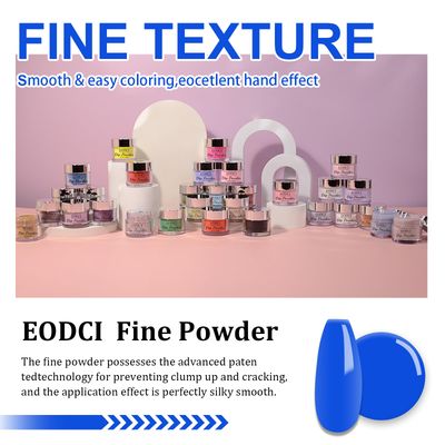 EODCI Dip Powder Blue Color 1 Oz/28g Nail Dipping Powder French Nails Art Starter Manicure DIY Salon Home Gift for Women,No Need Nail Lamp Cured