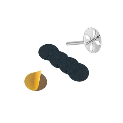 Staleks Pro Pedicure Disc PODODISC M Expert with Disposable Files - 180 Grit - 5 Pcs - 20mm - Stainless Steel - Hardware Pedicure Tool