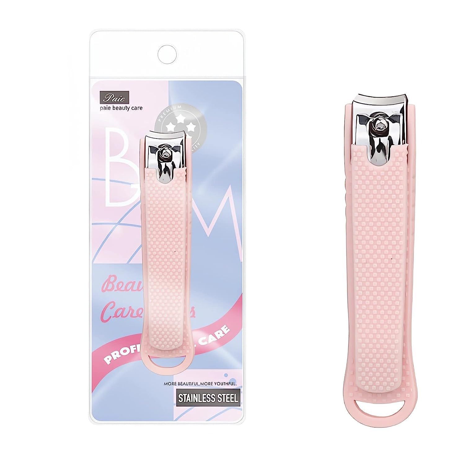 NEMIBAD Fingernail and Toenail Clipper Manicure Set Nail Clippers Set, Sharp Stainless Steel Nail Clippers, Large Nail Cutter Wrapped in Silicone