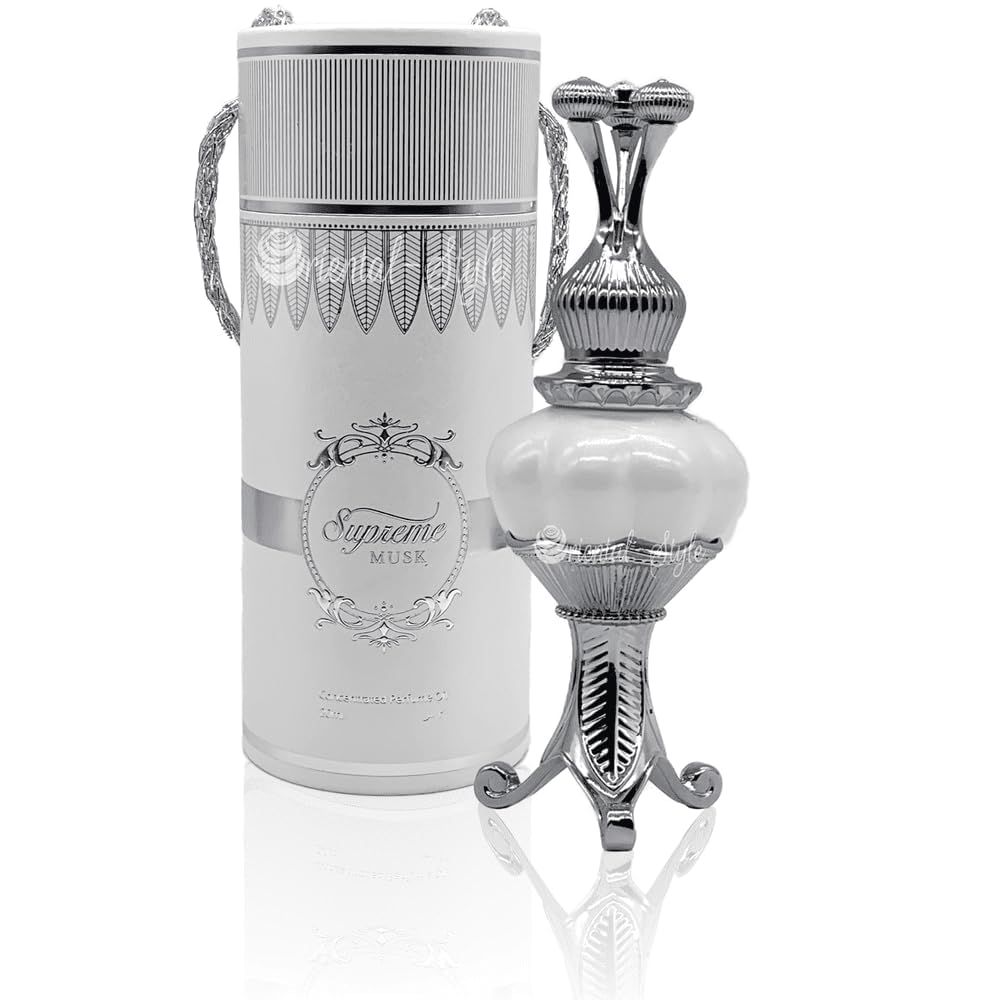 Afnan Bait Al Bakhoor Supreme Musk Luxurious Concentrated Perfume Oil, 20ml - Long Lasting and Addictive