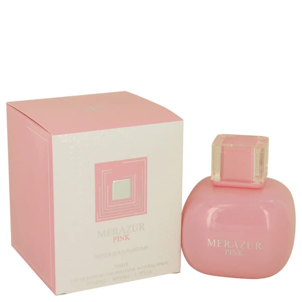 Merazur Pink By Prestige Parfum For Womens Eau De Parfum 3.3 Fl Oz 100 ML