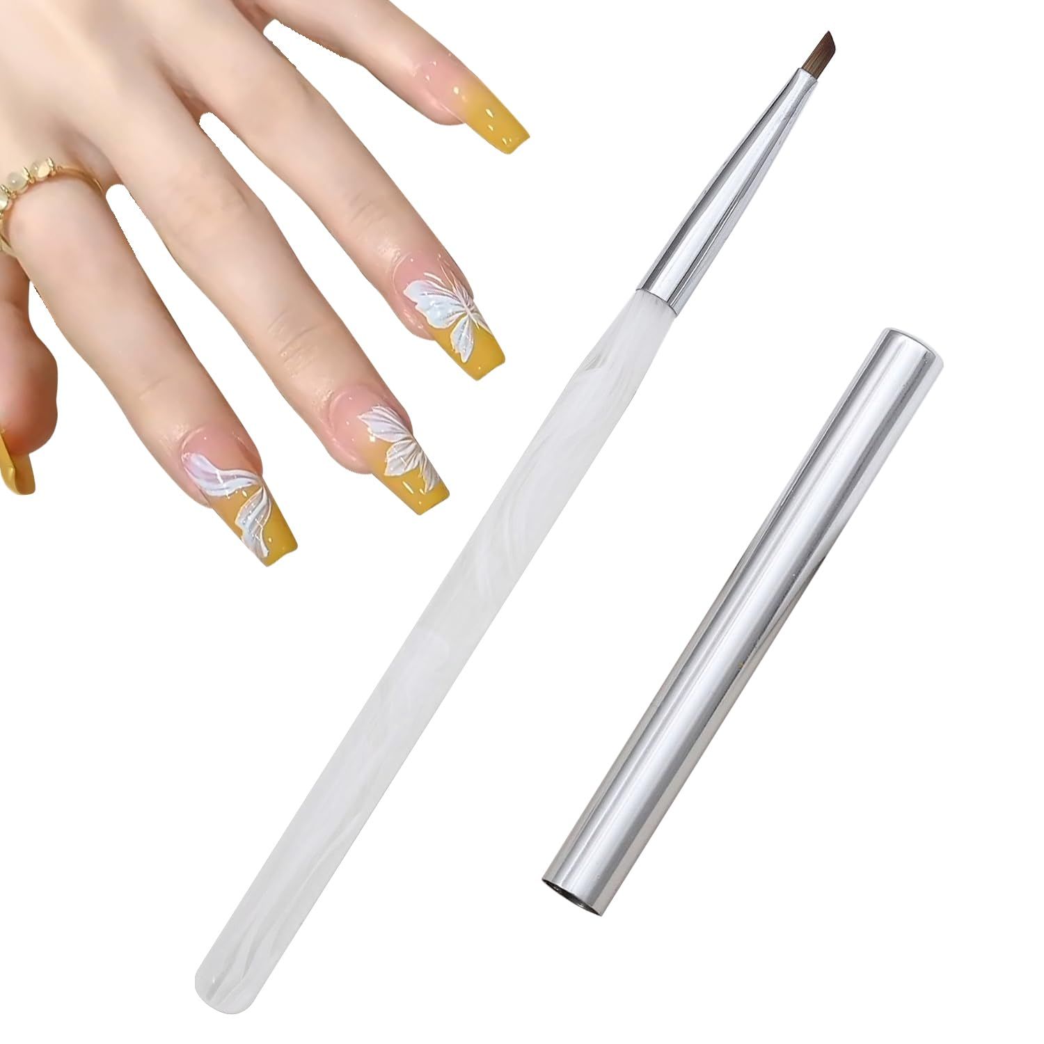WOKOTO 1 Pcs Triangular Pyramid Nail Brush For Acrylic Nails Acrylic Brushes For Nails Art Triangle Brushes Painting Nails Polish Brushes Detail Nail Painting Brushes Tools Tools Nail Liner Brushes