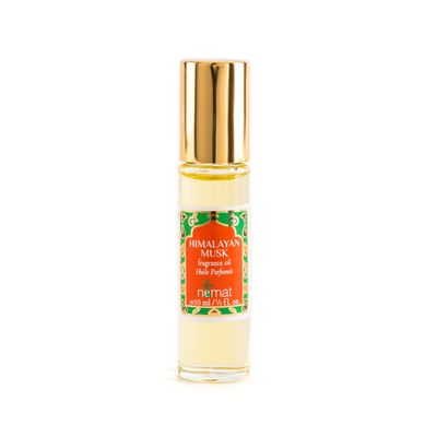 Himalayan Musk Perfume Oil Roll-On - Himalayan Musk Fragrance Oil Roller (No Alcohol) Perfumes for Women and Men by Nemat Fragrances, 10 ml / 0.33 fl Oz