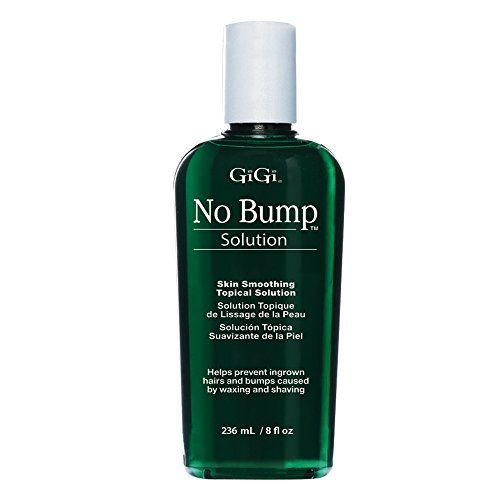 GiGi No Bump Solution - Ingrown Hair Treatment &amp; Skin Smoothing for After Shave Waxing, Prevents Razor Bumps &amp; Post-Waxing Irritation, 8 fl oz