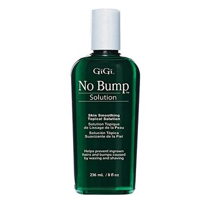 GiGi No Bump Solution - Ingrown Hair Treatment &amp; Skin Smoothing for After Shave Waxing, Prevents Razor Bumps &amp; Post-Waxing Irritation, 8 fl oz